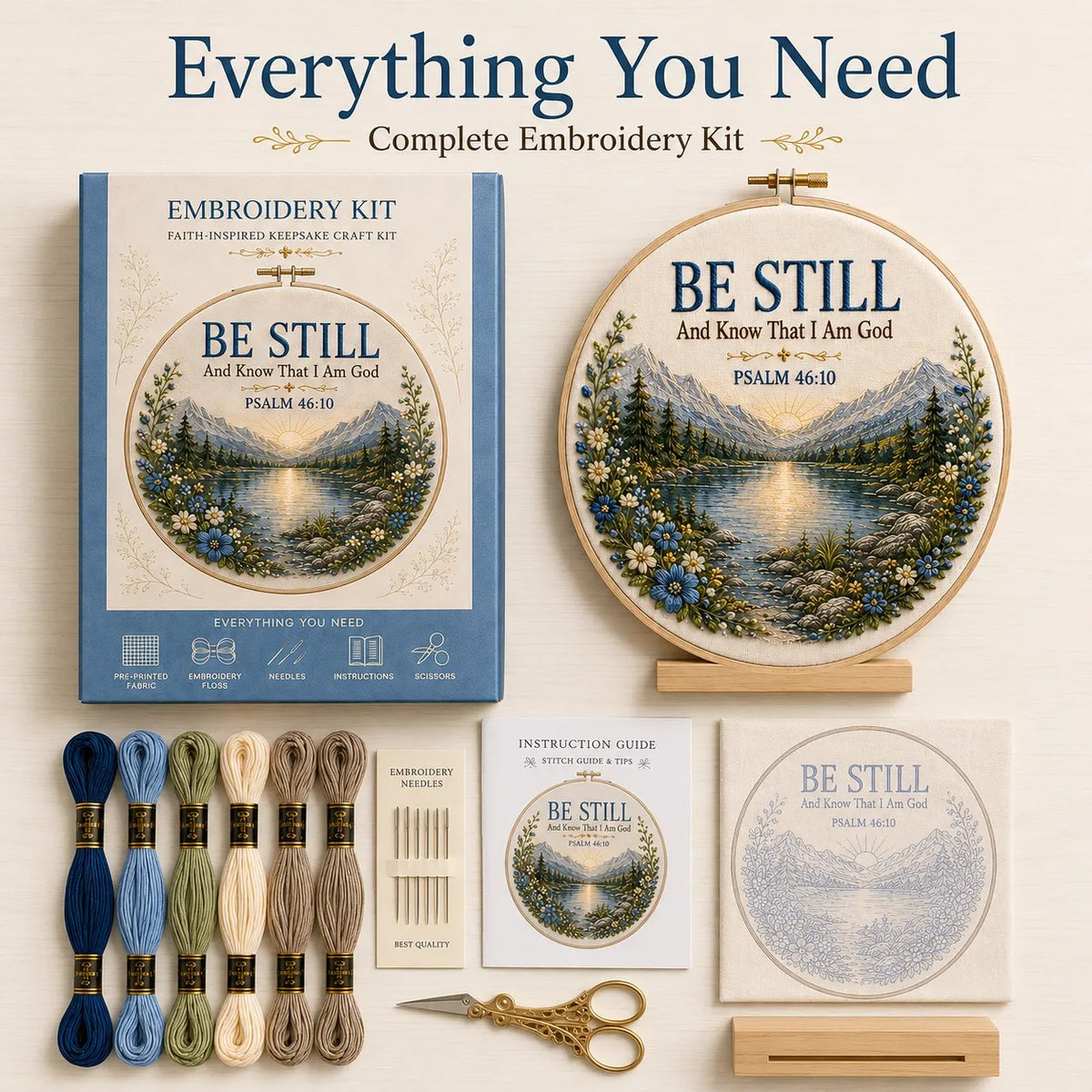 Faith & Scripture Embroidery Kit