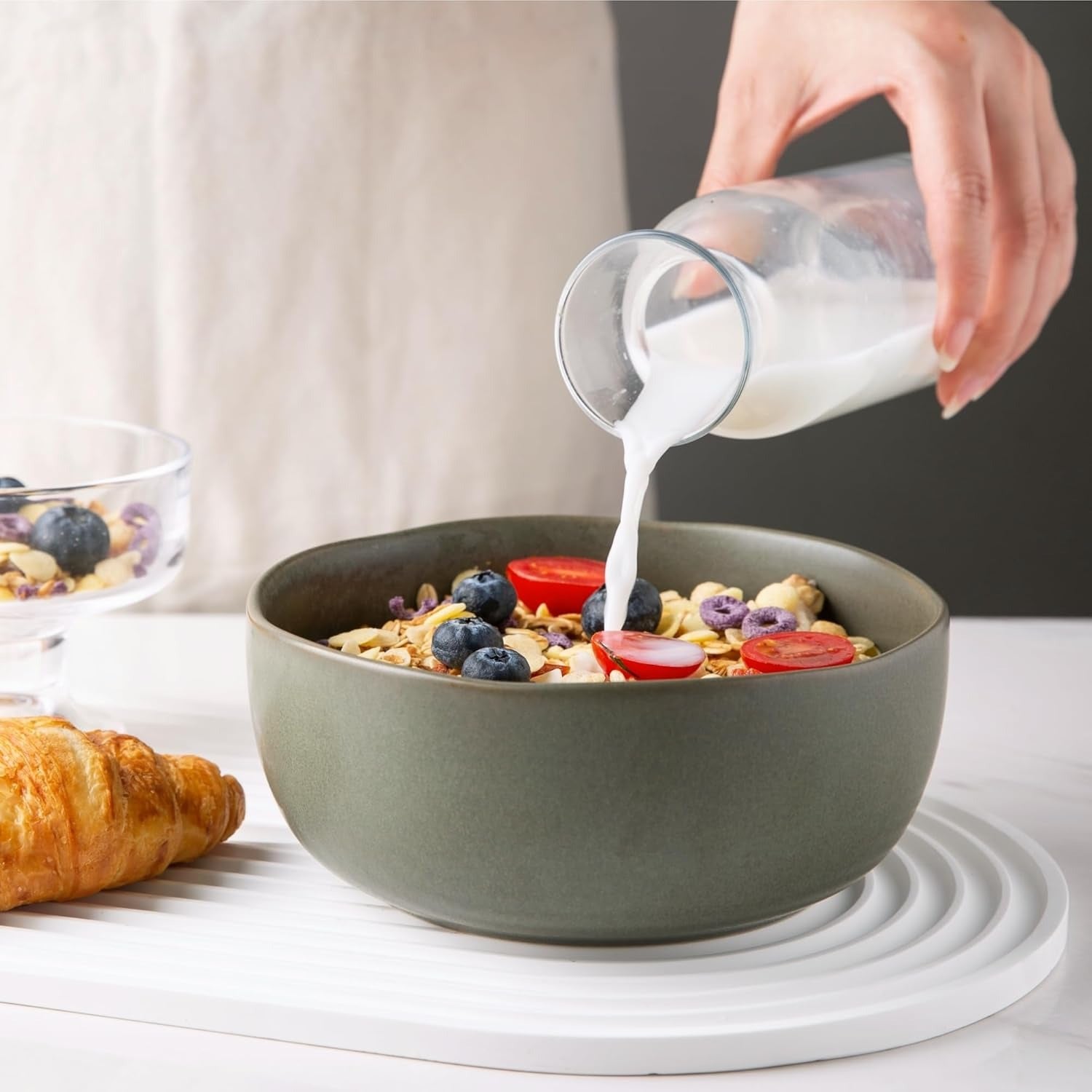 Ceramic Soup Bowls Cereal Bowls for Kitchen Set