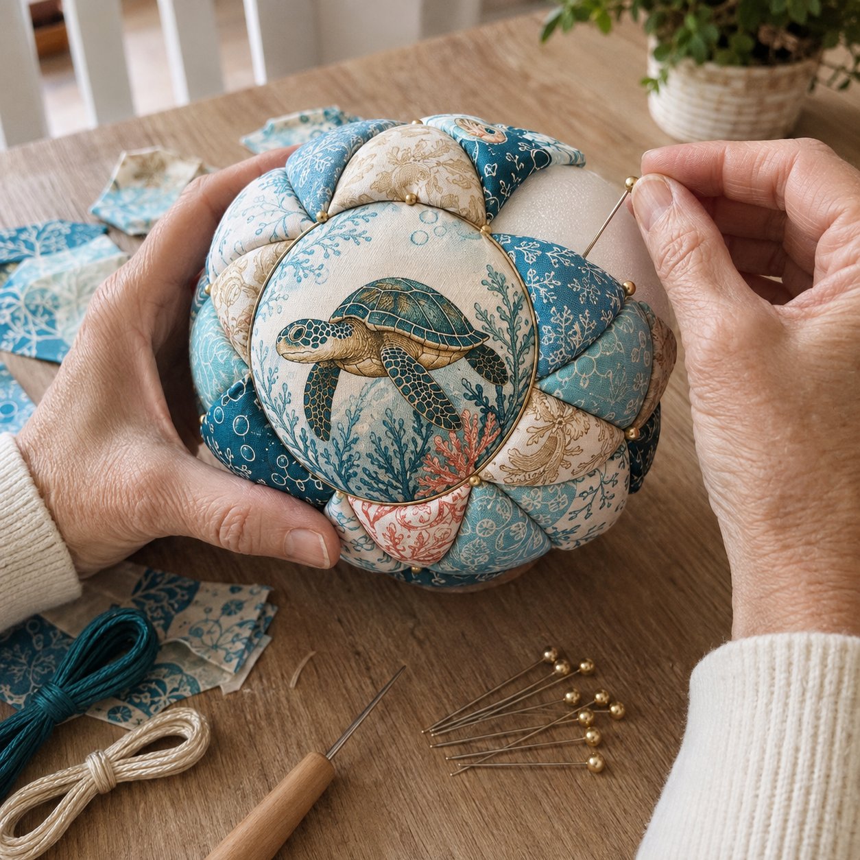 Beginner-Friendly DIY Ocean Treasures Patchwork Ornament Kit Collection