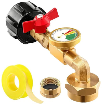 Top-Rated Propane Refill Elbow Adapter with Tank Gauge