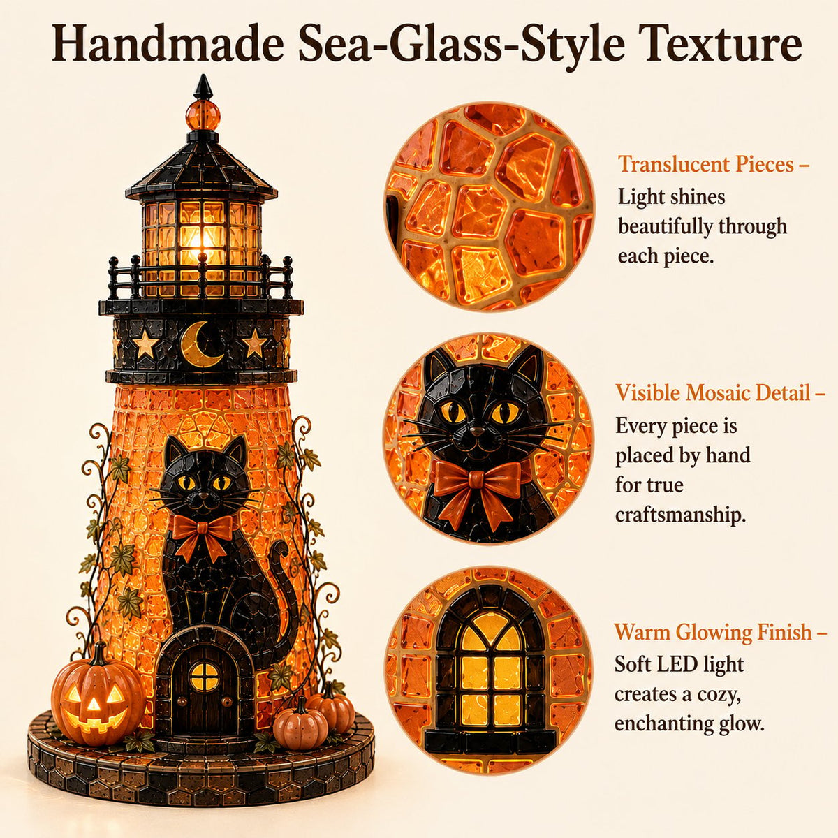DIY Sea Glass  – Halloween Lighthouse Kit
