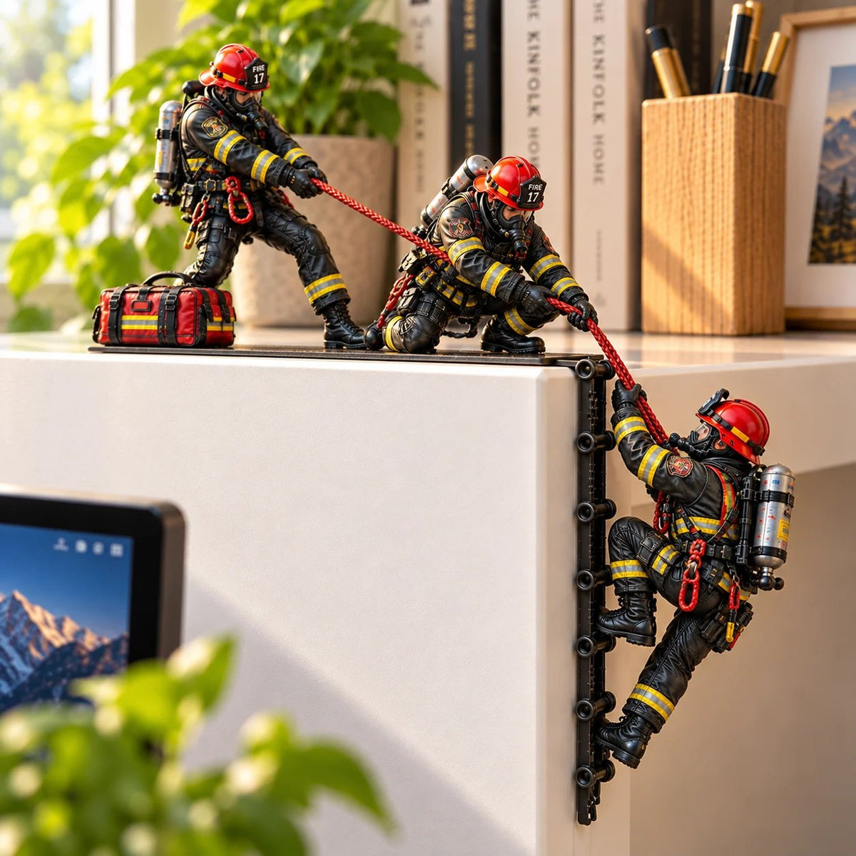 Climbing Special Ops Soldiers Tactical Soldier Monitor Decor