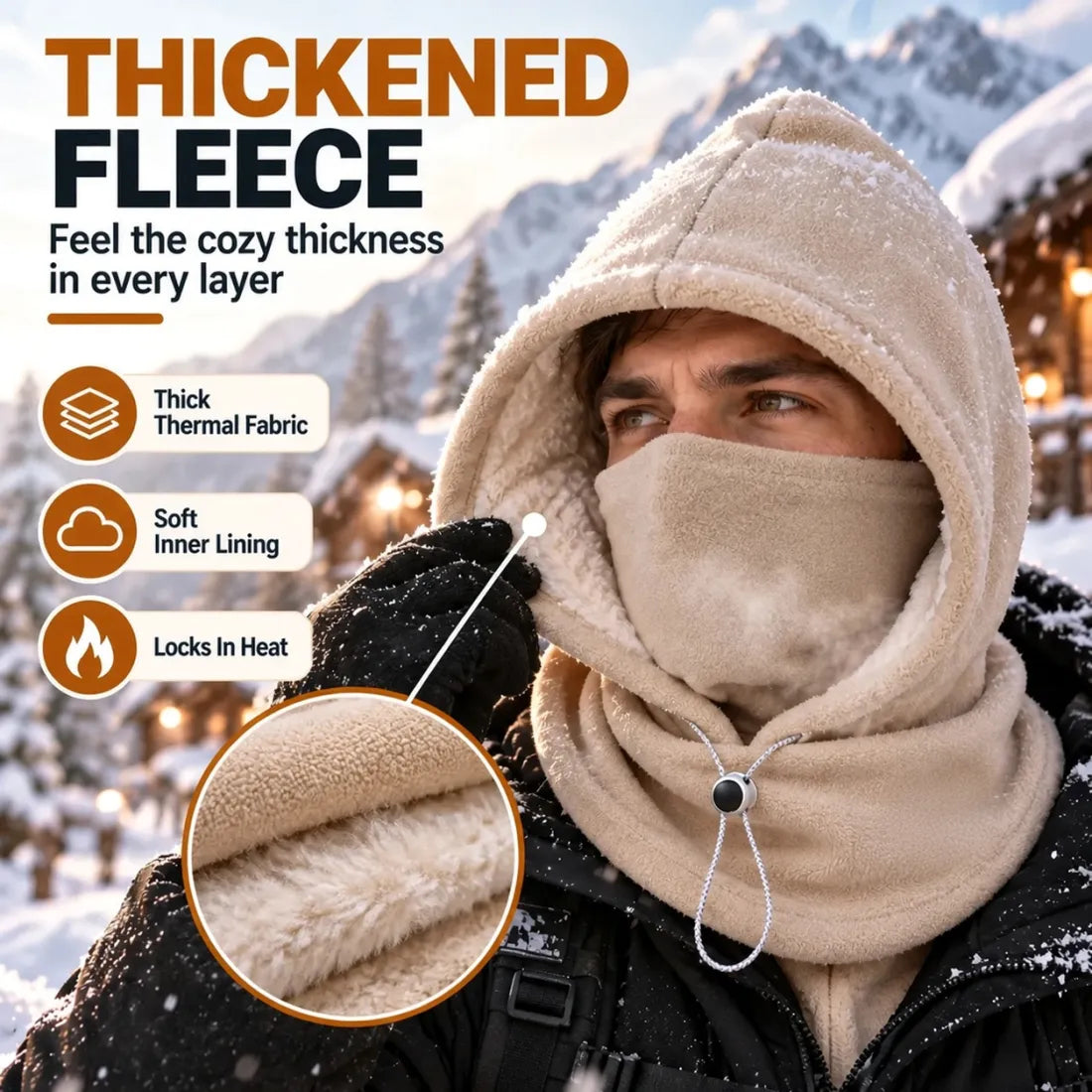 Winter Fleece Hood – 3-in-1 Warmth for Head, Face & Neck