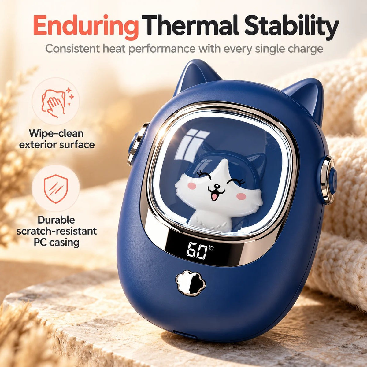 Cute Cat Mini Portable Hand Warmer