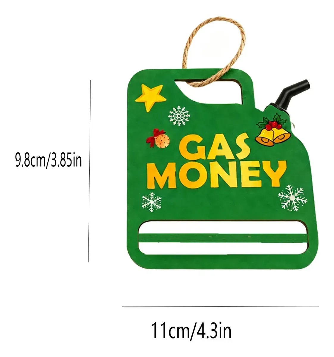 Christmas Gas Money Wooden Money Holder Set