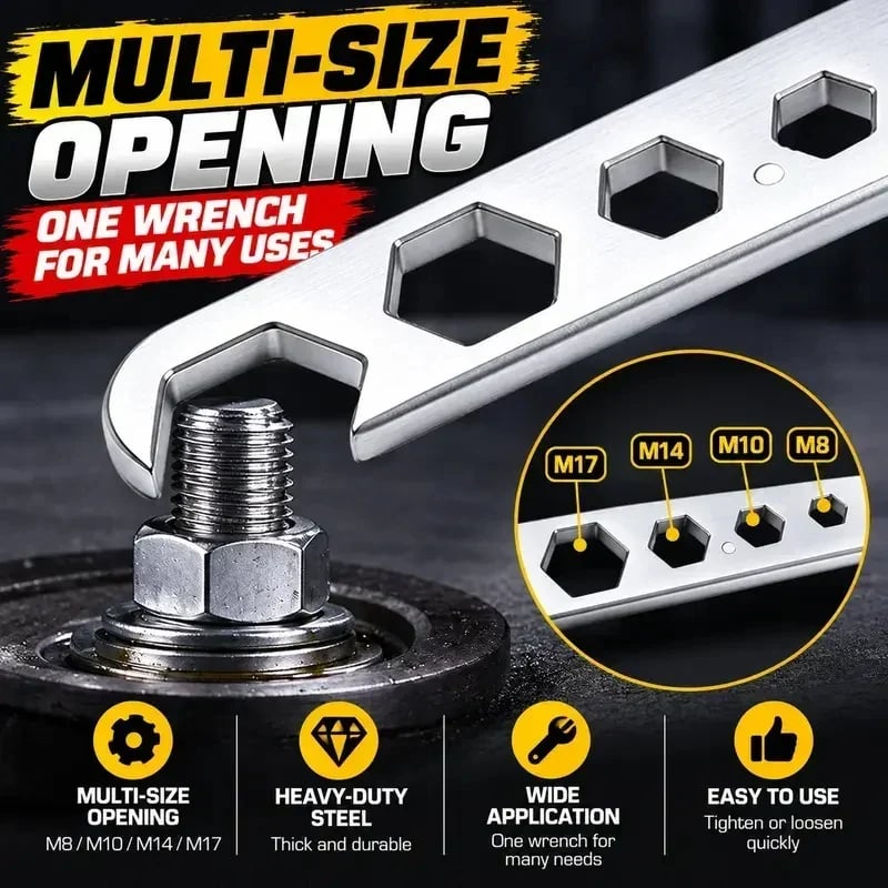 4-Prong Multifunctional Angle Grinder Wrench