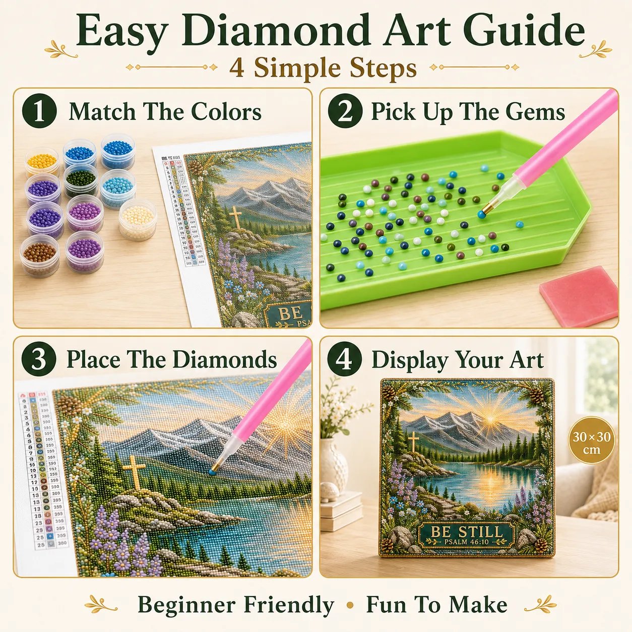 Psalms of Comfort & Strength Pearl Diamond Art Kit