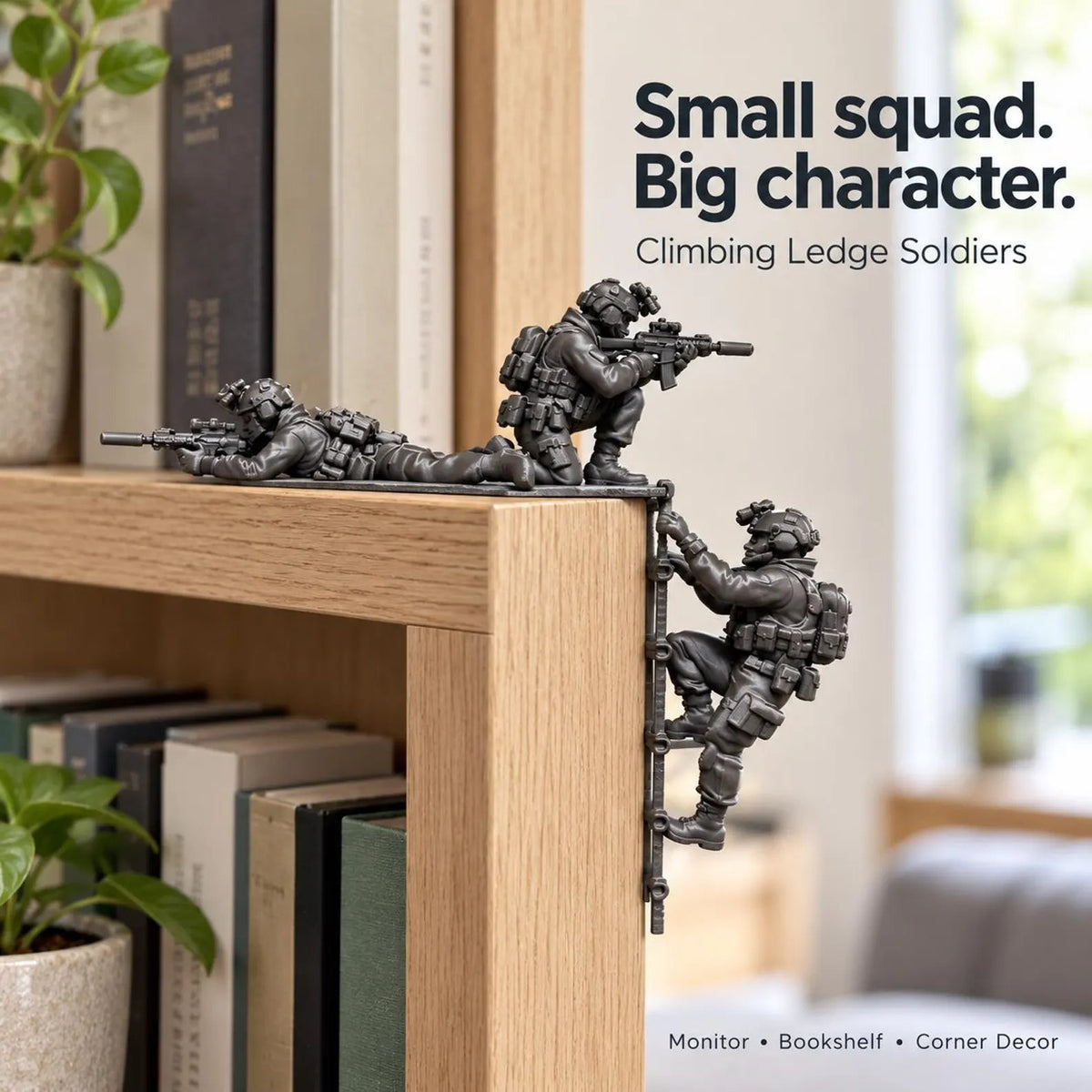 Climbing Special Ops Soldiers Tactical Soldier Monitor Decor