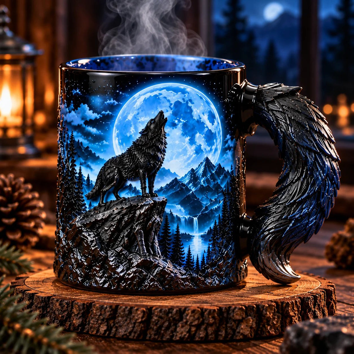 The Eternal Howl Collection — Heat-Changing Wolf Mug