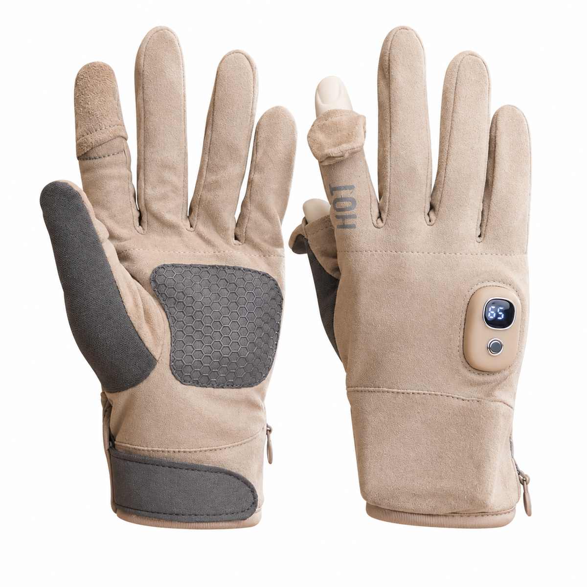 Rechargeable Heated Gloves – Touchscreen Winter Gloves with Adjustable Heat