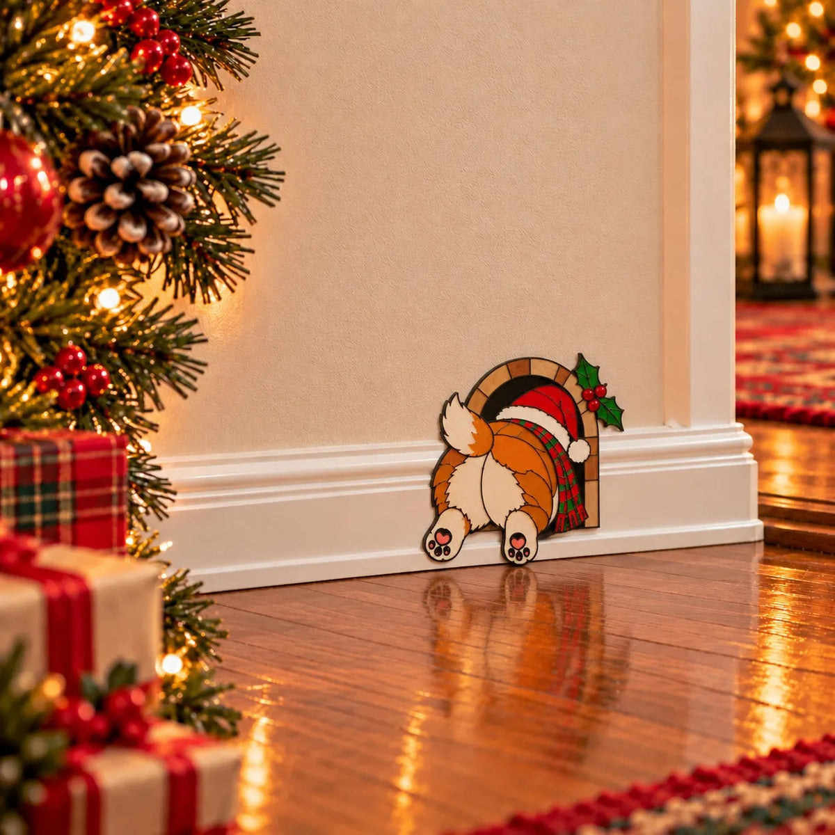 Funny Christmas Baseboard Decorations