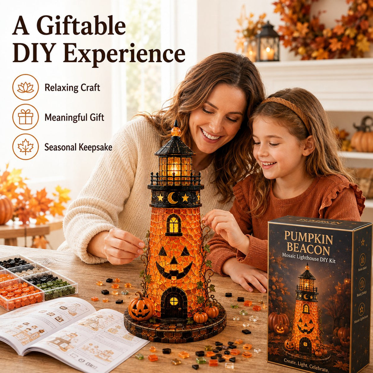 DIY Sea Glass  – Halloween Lighthouse Kit