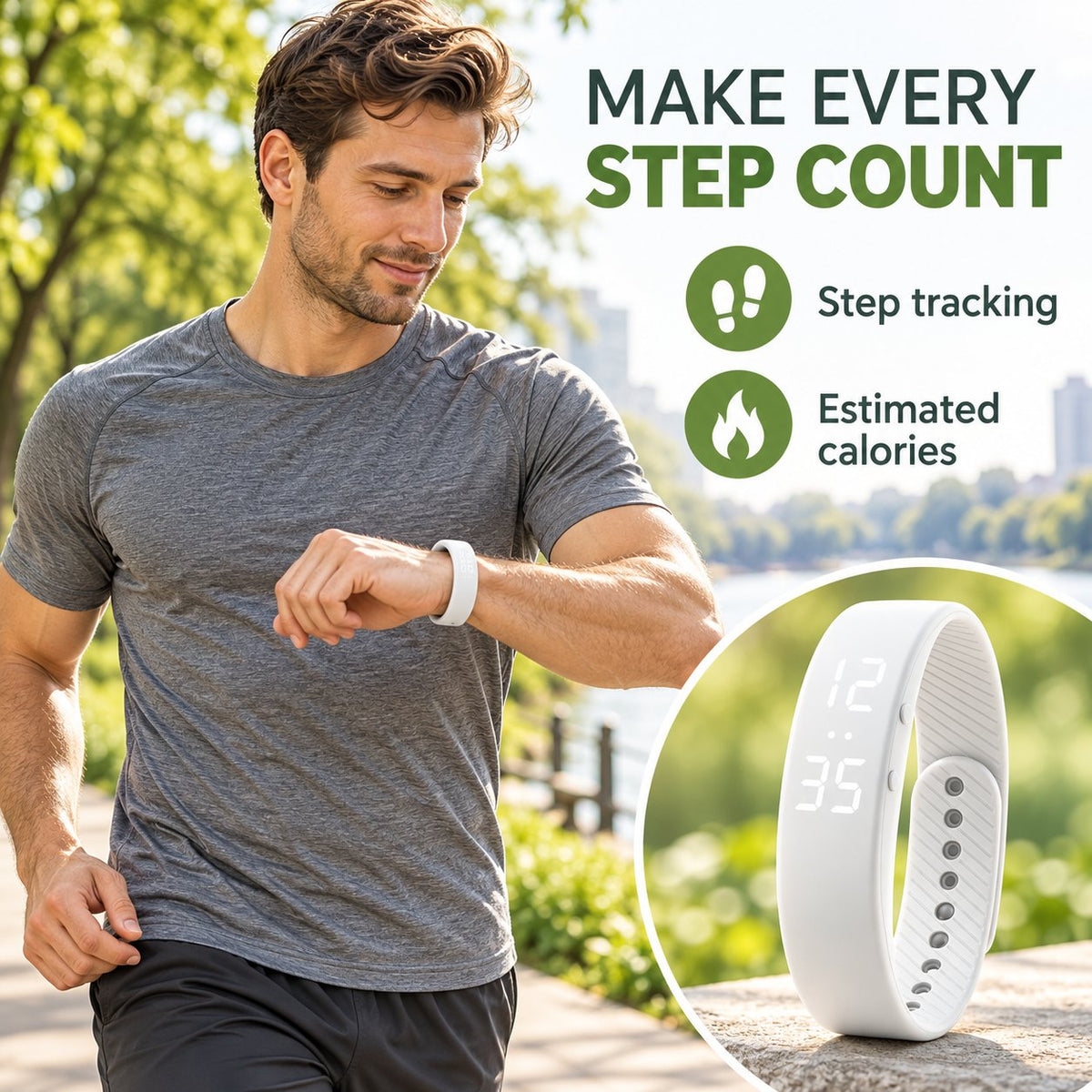 Silent Vibrating Alarm Wristband