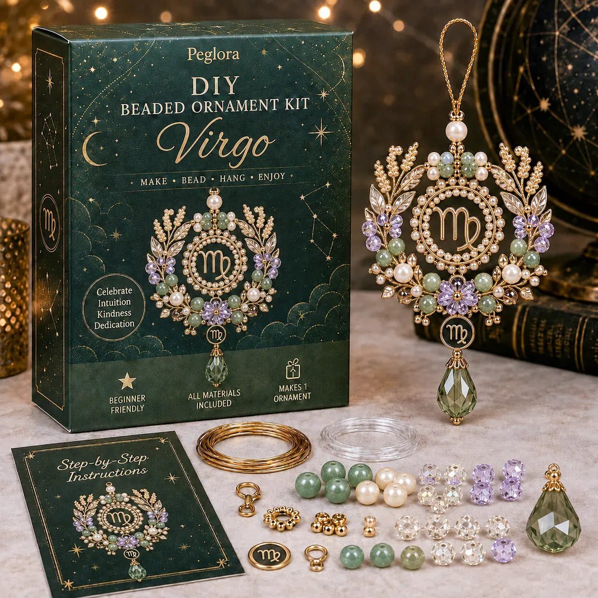 Zodiac Blessing Beaded Ornament DIY Kit