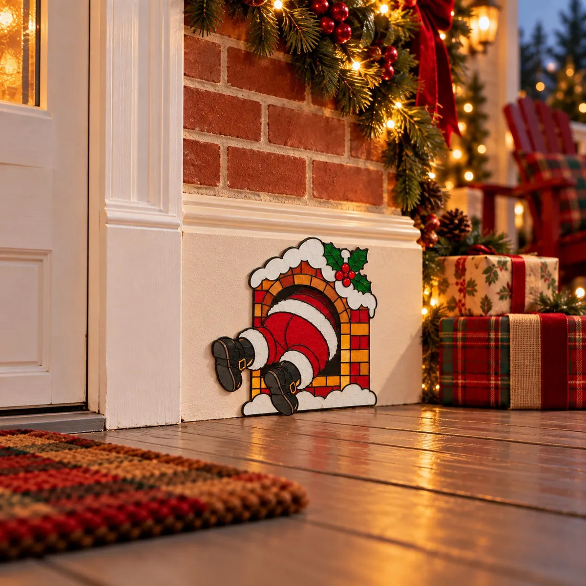 Funny Christmas Baseboard Decorations