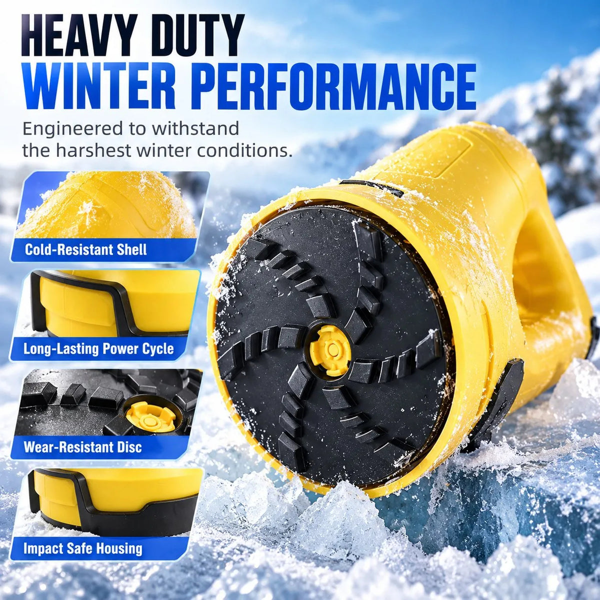 Electric Car Ice Scraper USB Rechargeable Winter Window Snow Removal Tool