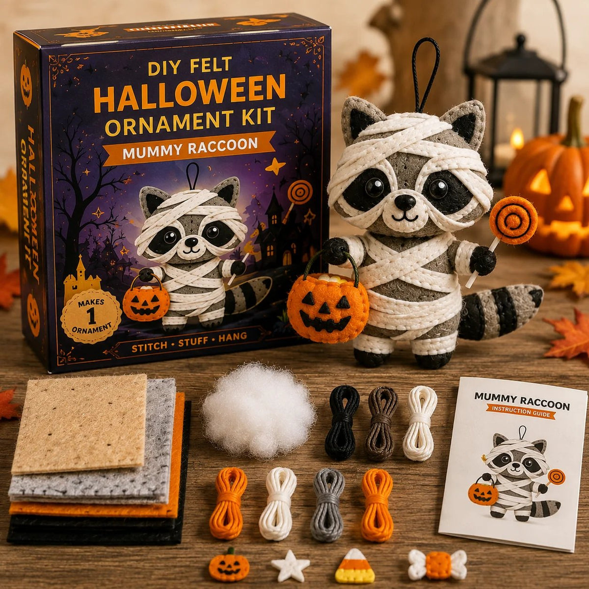 Spooky Critters Halloween DIY Ornament Collection