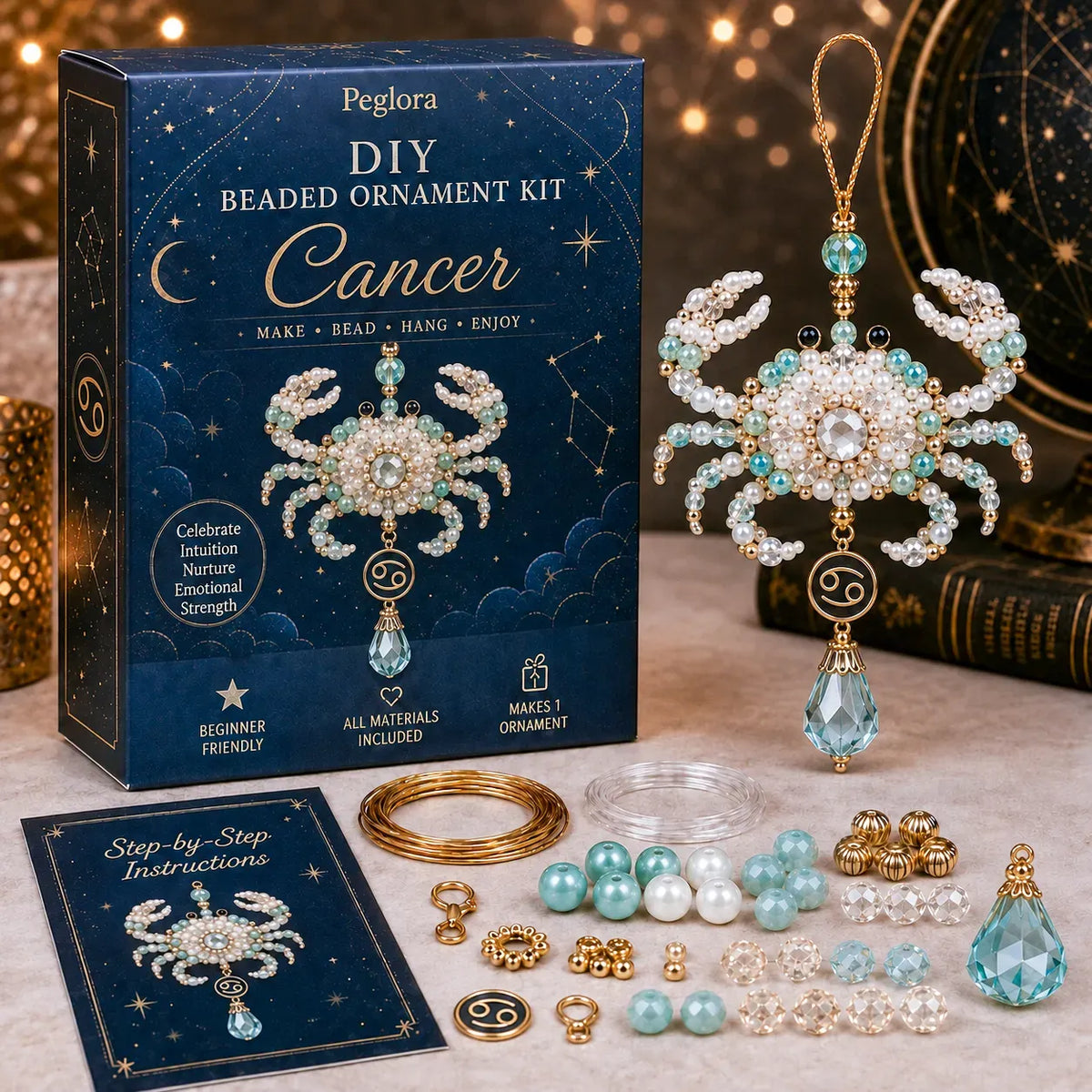 Zodiac Blessing Beaded Ornament DIY Kit
