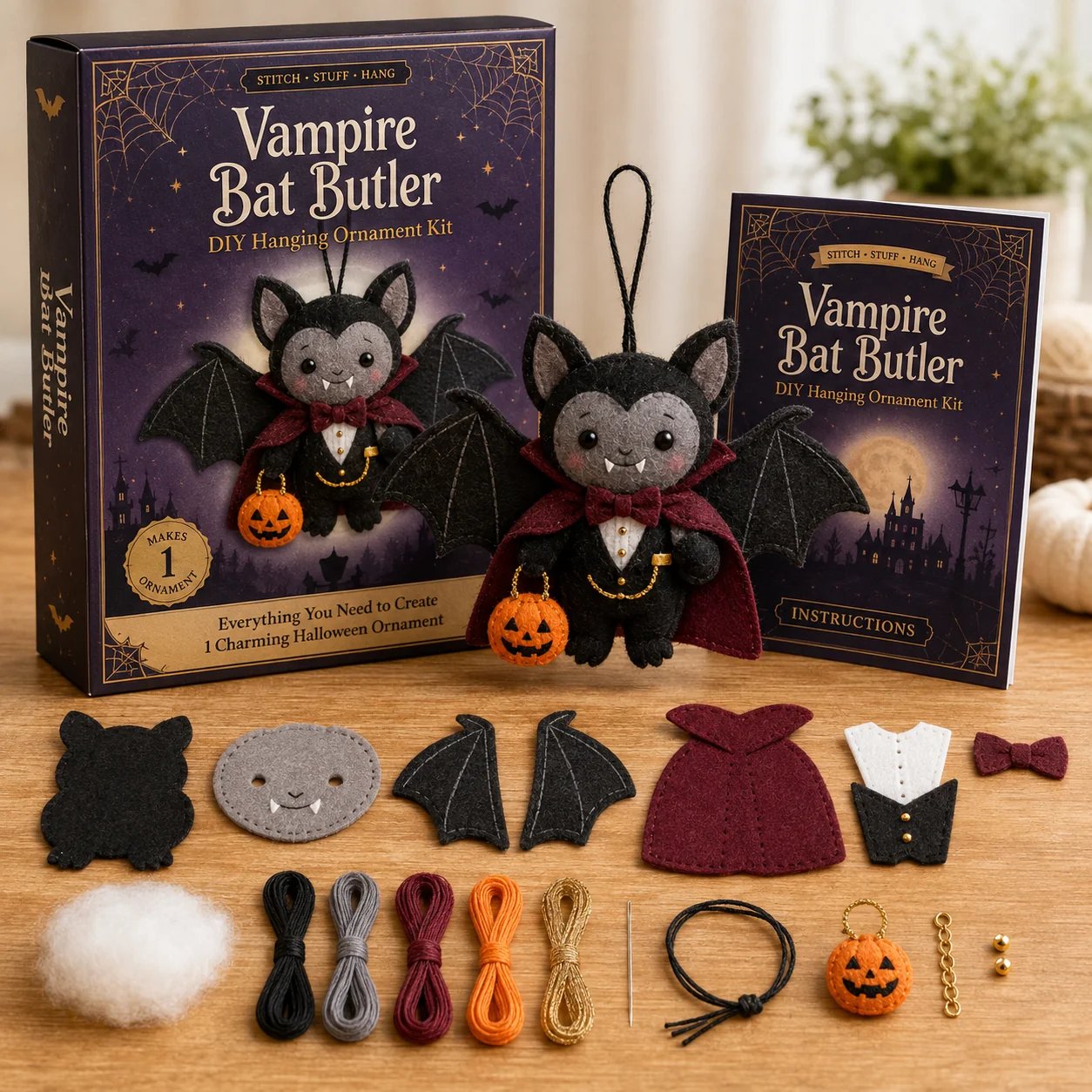 Spooky Critters Halloween DIY Ornament Collection