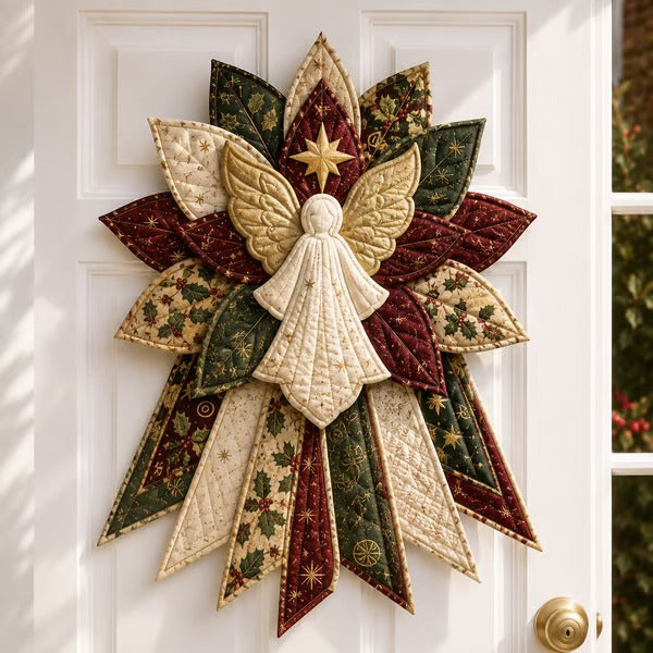 Festive Quilted Christmas Door Hanging DIY Sewing Kit