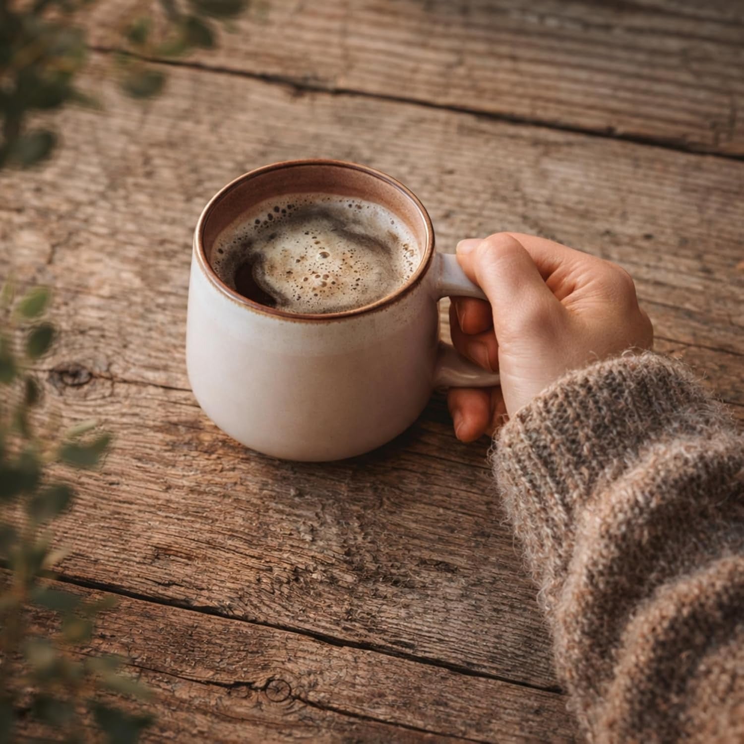 Rose Sand Nordic Stoneware Coffee Mug Set