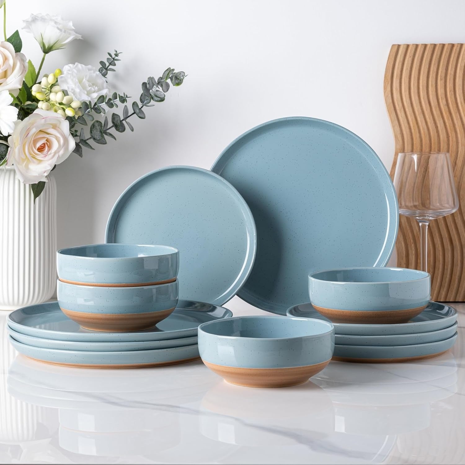 Handpainted Ceramic Dinnerware Sets for 4